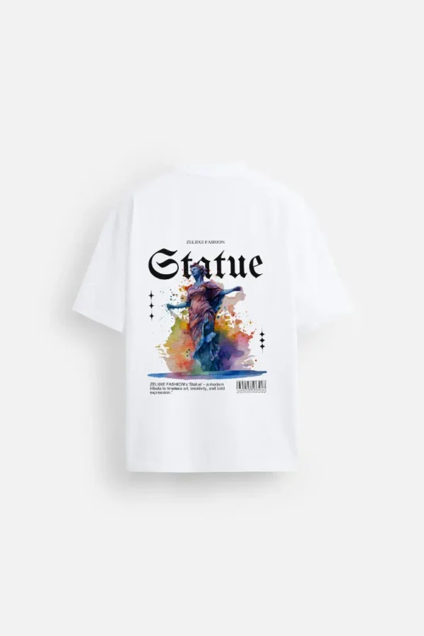 Statue of Boldness – Art in Motion Tee - Image 3